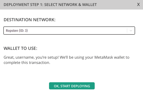 Deployment Wizard Select